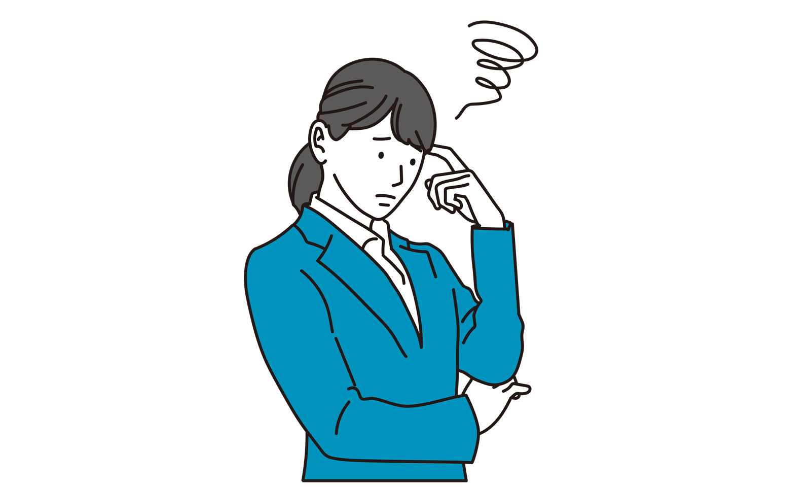 悩んでいる人